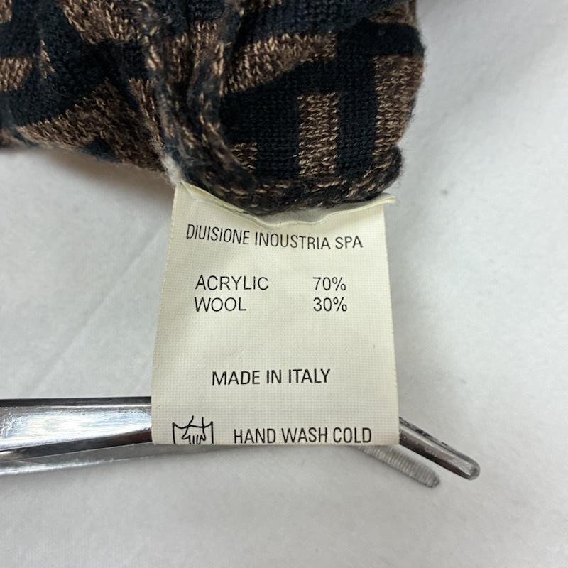 フェンディ FENDI ニット、セーター 長袖 more 90s イタリア製 FF ズッカ柄 アクリル ウール クルーネック ニット セーター ヴィンテージ アーカイブ - レディース USED 古着 中古 50167542