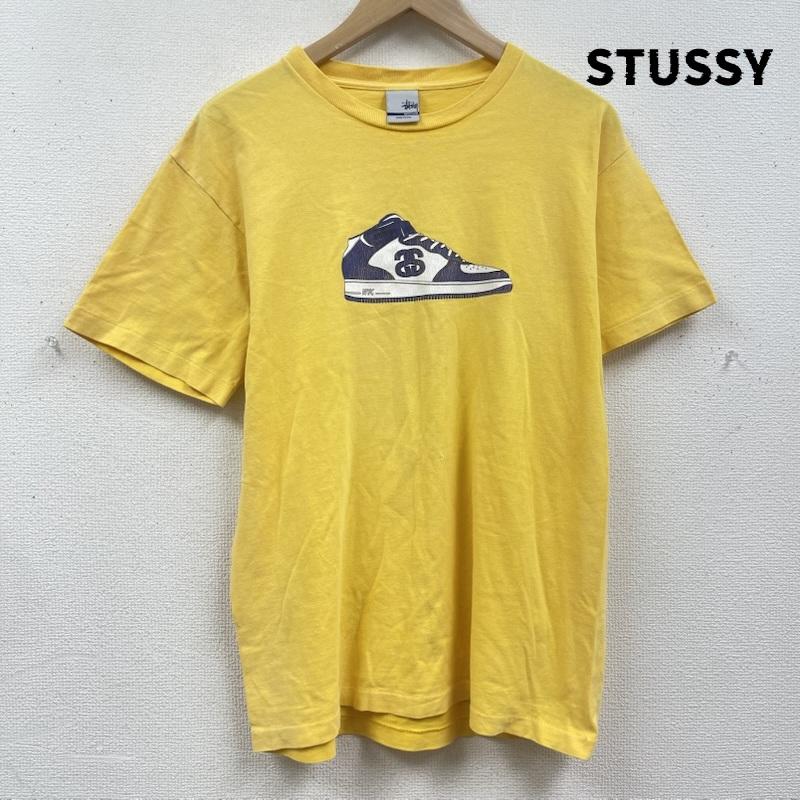 ステューシー STUSSY Tシャツ 半袖 90s USA製 OLD STUSSY スニーカー グラフィック Tシャツ M 黄 / イエロー / yellow メンズ USED 古着 中古 50167543