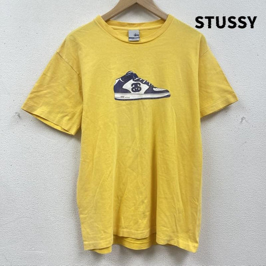 ステューシー STUSSY Tシャツ 半袖 90s USA製 OLD STUSSY スニーカー グラフィック Tシャツ M 黄 / イエロー / yellow メンズ USED 古着 中古 50167543
