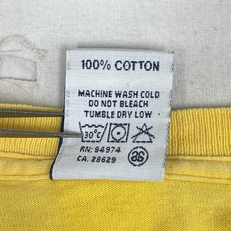 ステューシー STUSSY Tシャツ 半袖 90s USA製 OLD STUSSY スニーカー グラフィック Tシャツ M 黄 / イエロー / yellow メンズ USED 古着 中古 50167543