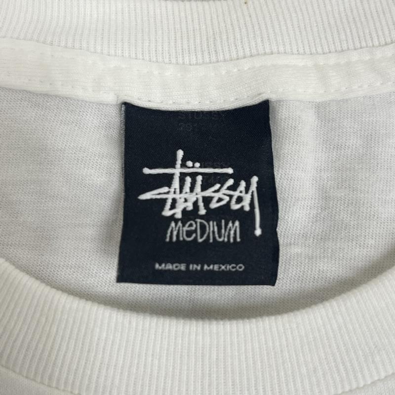 ステューシー STUSSY Tシャツ 半袖 KEVIN LYONS コラボ Burger T-Shirt プリント Tシャツ カットソー M 白 / ホワイト / white メンズ USED 古着 中古 50167545