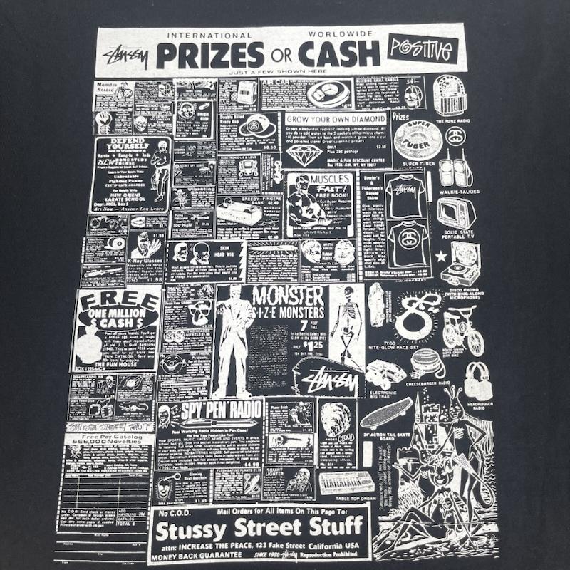 ステューシー STUSSY Tシャツ 半袖 90s 00s メキシコ製 STAND FIRM プリント Tシャツ カットソー XL 黒 / ブラック / black メンズ USED 古着 中古 50167547
