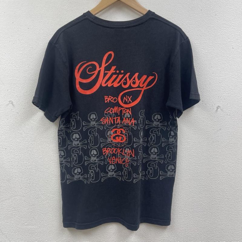 ステューシー STUSSY Tシャツ 半袖 90s 00s USA製 World Tour Skull Tee ドクロ プリント Tシャツ M 黒 / ブラック / black メンズ USED 古着 中古 50167549