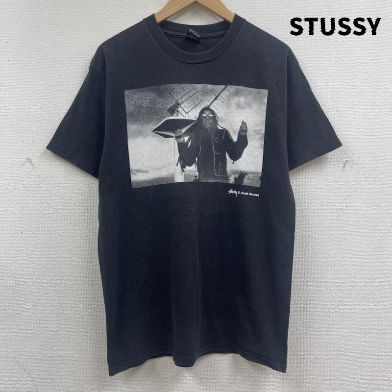 ステューシー STUSSY Tシャツ 半袖 00s メキシコ製 Josh Cheuse コラボ フォト プリント Tシャツ M 黒 / ブラック / black メンズ USED 古着 中古 50167550