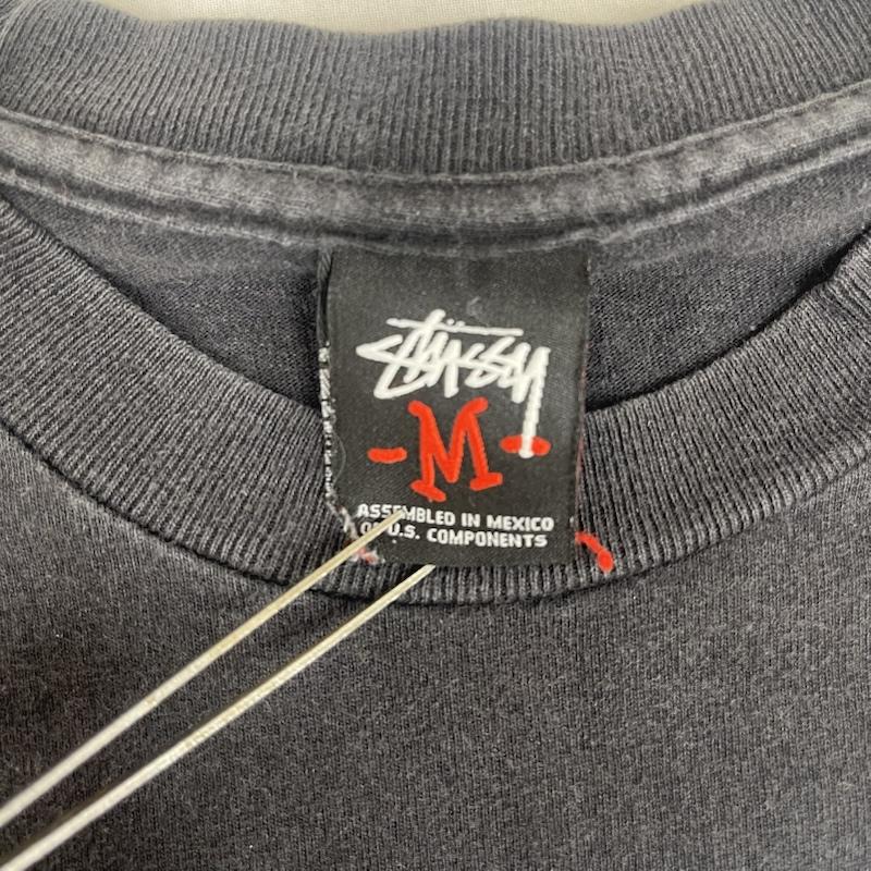 ステューシー STUSSY Tシャツ 半袖 00s メキシコ製 Josh Cheuse コラボ フォト プリント Tシャツ M 黒 / ブラック / black メンズ USED 古着 中古 50167550