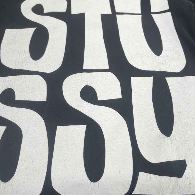 ステューシー STUSSY Tシャツ 半袖 00s メキシコ製 ビッグロゴ クラウン プリント Tシャツ カットソー M 黒 / ブラック / black メンズ USED 古着 中古 50167551