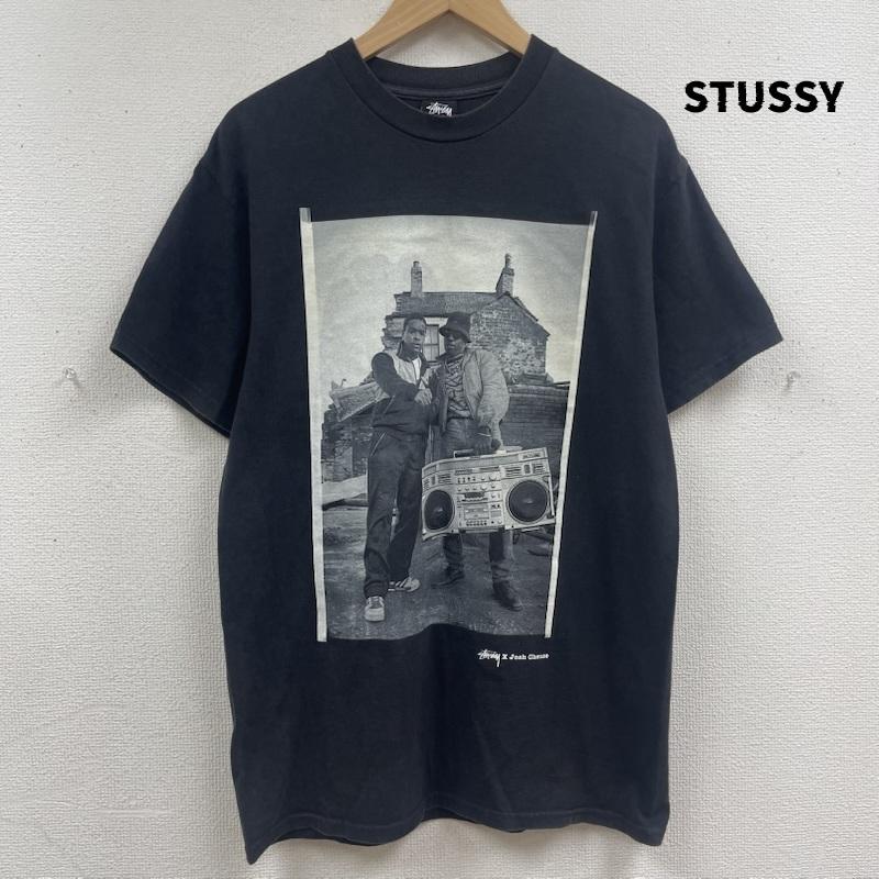 ステューシー STUSSY Tシャツ 半袖 00s メキシコ製 Josh Cheuse コラボ フォトTシャツ カットソー M 黒 / ブラック / black メンズ USED 古着 中古 50167552