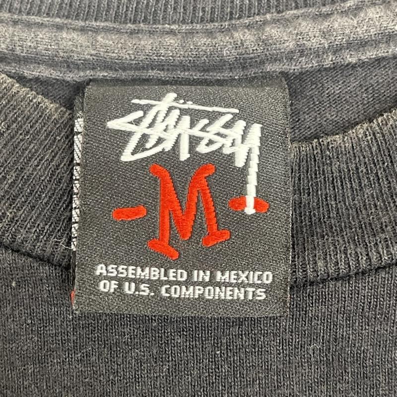 ステューシー STUSSY Tシャツ 半袖 00s メキシコ製 Josh Cheuse コラボ フォトTシャツ カットソー M 黒 / ブラック / black メンズ USED 古着 中古 50167552