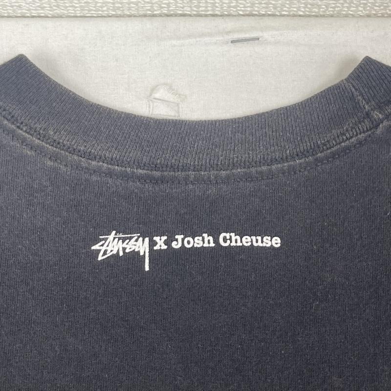 ステューシー STUSSY Tシャツ 半袖 00s メキシコ製 Josh Cheuse コラボ フォトTシャツ カットソー M 黒 / ブラック / black メンズ USED 古着 中古 50167552