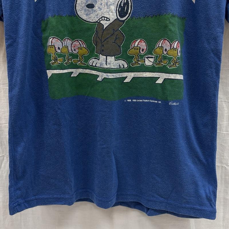 ヴィンテージ VINTAGE Tシャツ 半袖 70-80年代頃 スヌーピー HEAD COACH クルーネック 半袖 Tシャツ 70s 80s XL 青 / ブルー / blue メンズ USED 古着 中古 50167565