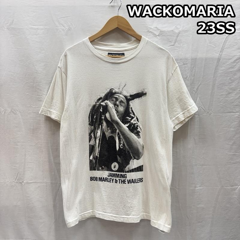 ワコマリア WACKO MARIA Tシャツ 半袖 23SS BOB MARLEY ボブマーリー フォト クルーネック ロンT 長袖 Tシャツ M 白 / ホワイト / white メンズ USED 古着 中古 50167567