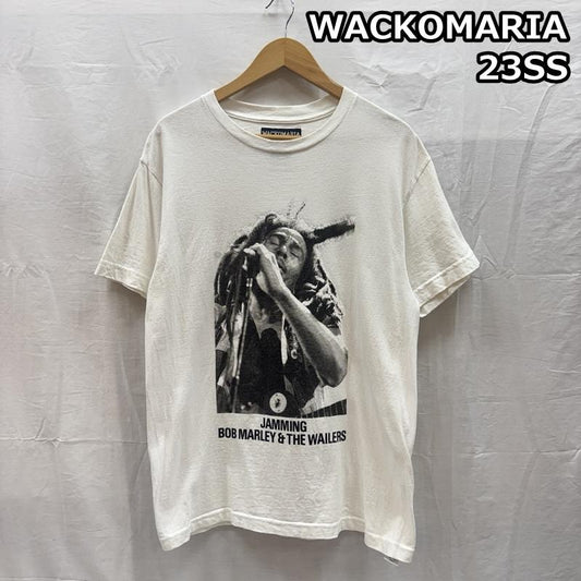ワコマリア WACKO MARIA Tシャツ 半袖 23SS BOB MARLEY ボブマーリー フォト クルーネック ロンT 長袖 Tシャツ M 白 / ホワイト / white メンズ USED 古着 中古 50167567