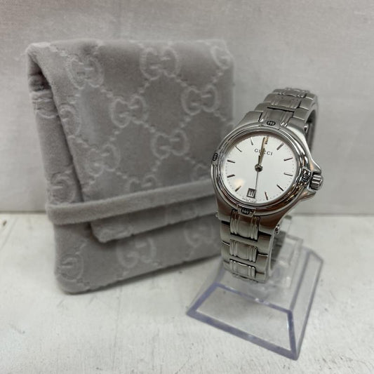 グッチ GUCCI 腕時計 アナログ（クォーツ式） 9040L クラシック デザイン ヴィンテージ ウォッチ 銀 / シルバー / silver color レディース USED 古着 中古 50167579