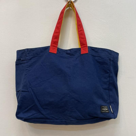 ポーター PORTER トートバッグ トートバッグ キャンバストート マルチカラー - 紺 / ネイビー / navy X 赤 / レッド / red X 黄 / イエロー / yellow メンズ USED 古着 中古 50167584