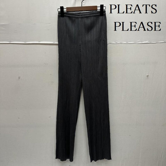 プリーツプリーズ PLEATS PLEASE パンツ スラックス ISSEY MIYAKE プリーツ パンツ PP04-JF643 3 灰 / グレー / gray レディース USED 古着 中古 50167602