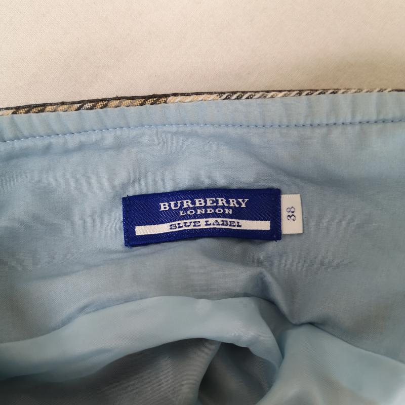 バーバリー・ブルーレーベル BURBERRY BLUE LABEL スカート ミニスカート フェイクレザー ライン ノバチェック フレア ミニ スカート FL557-407 38インチ マルチカラー / マルチカラー / multicolor レディース USED 古着 中古 50167616