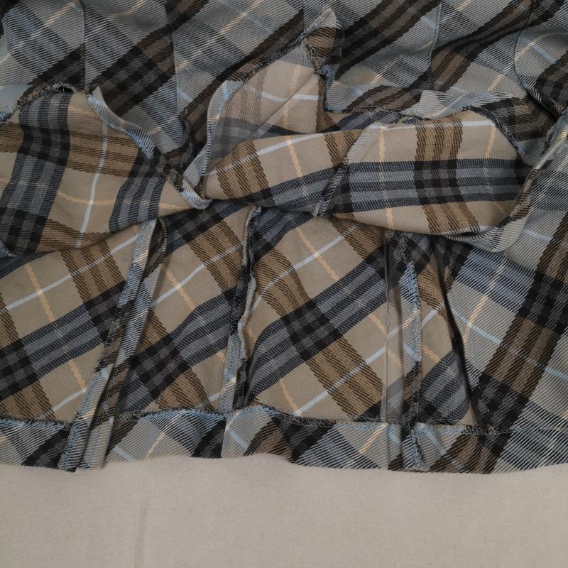 バーバリー・ブルーレーベル BURBERRY BLUE LABEL スカート ミニスカート フェイクレザー ライン ノバチェック フレア ミニ スカート FL557-407 38インチ マルチカラー / マルチカラー / multicolor レディース USED 古着 中古 50167616
