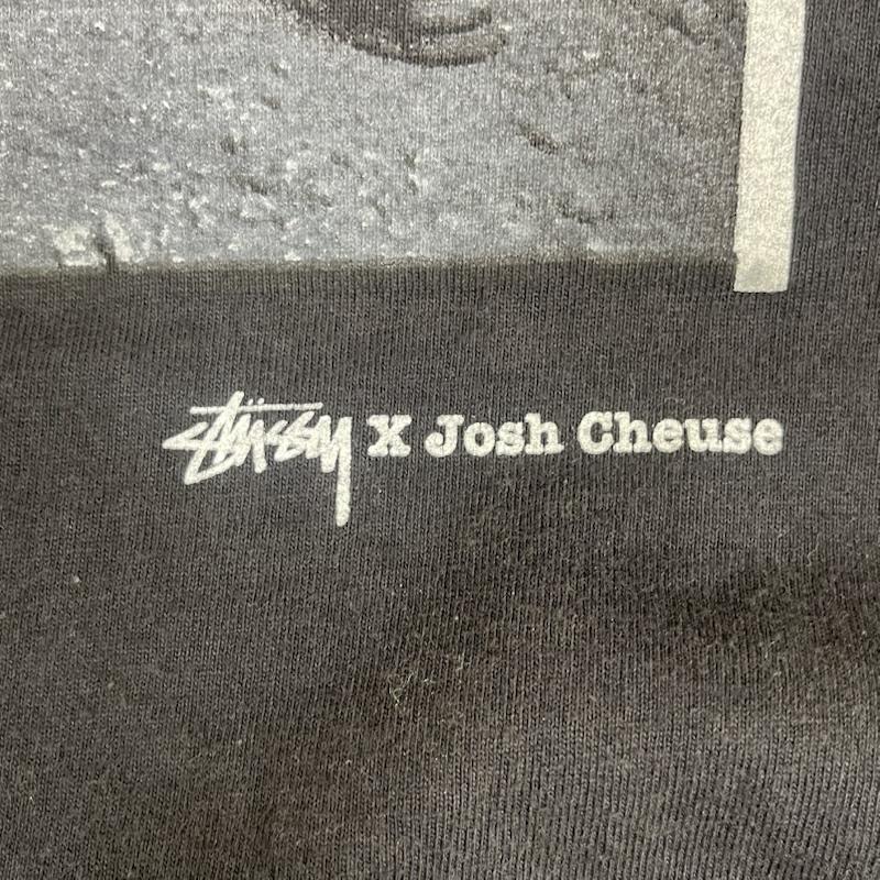ステューシー STUSSY Tシャツ 半袖 00s Josh Cheuse コラボ 限定 フォト プリント Tシャツ カットソー L 黒 / ブラック / black メンズ USED 古着 中古 50167642