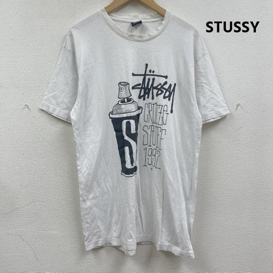 ステューシー STUSSY Tシャツ 半袖 00s 1992 SPRAY CAN 限定 プリント Tシャツ カットソー M 白 / ホワイト / white メンズ USED 古着 中古 50167643