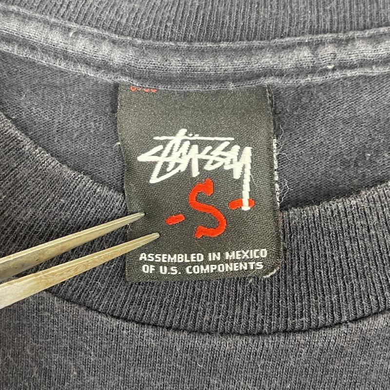 ステューシー STUSSY Tシャツ 半袖 00s メキシコ製 Josh Cheuse コラボ フォト プリント Tシャツ カットソー S 紺 / ネイビー / navy メンズ USED 古着 中古 50167644