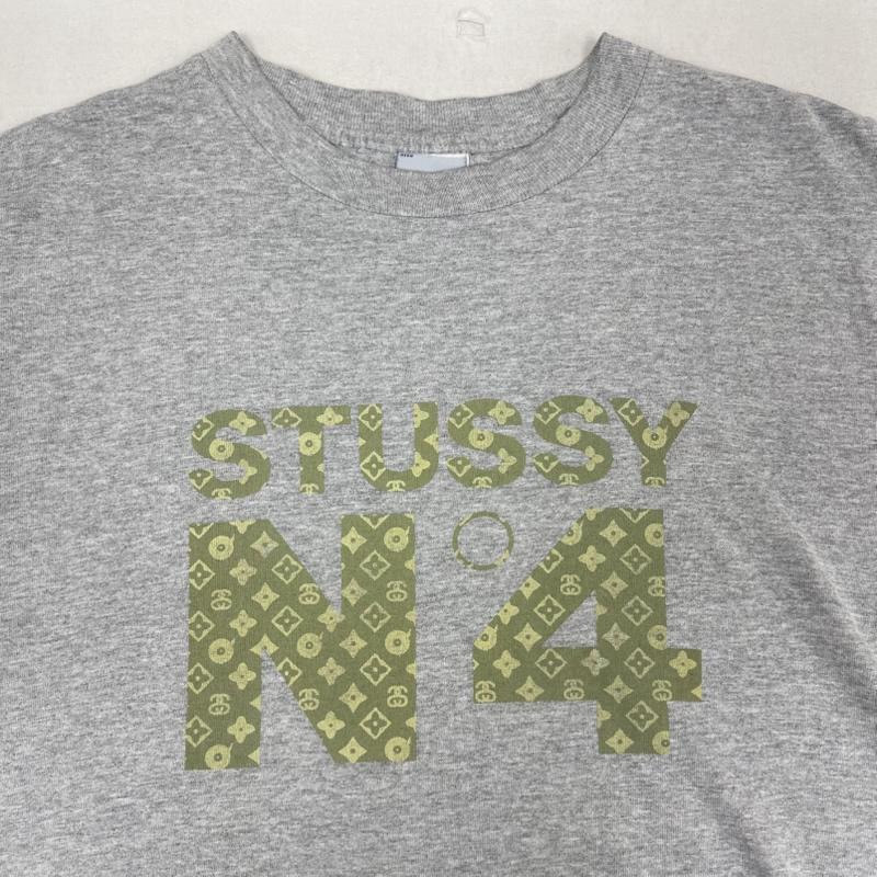 ステューシー STUSSY Tシャツ 半袖 90s 00s USA製 モノグラム柄 ロゴ プリント Tシャツ カットソー M 灰 / グレー / gray メンズ USED 古着 中古 50167645
