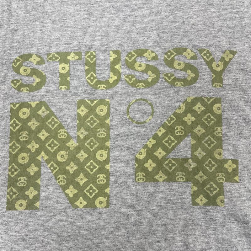 ステューシー STUSSY Tシャツ 半袖 90s 00s USA製 モノグラム柄 ロゴ プリント Tシャツ カットソー M 灰 / グレー / gray メンズ USED 古着 中古 50167645