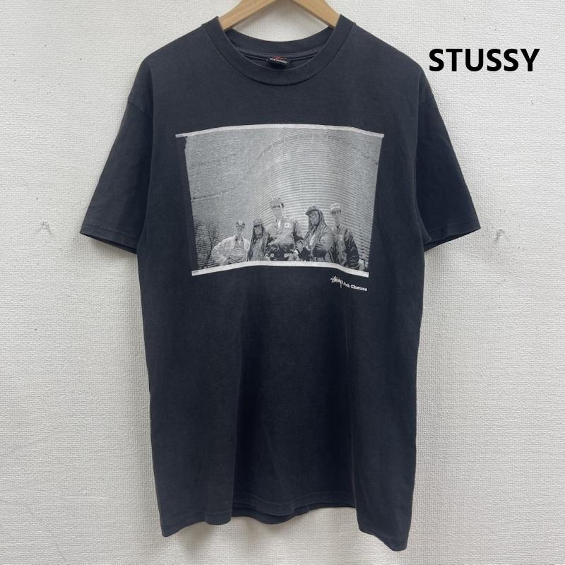ステューシー STUSSY Tシャツ 半袖 00s メキシコ製 Josh Cheuse コラボ フォト プリント Tシャツ カットソー M 黒 / ブラック / black メンズ USED 古着 中古 50167646