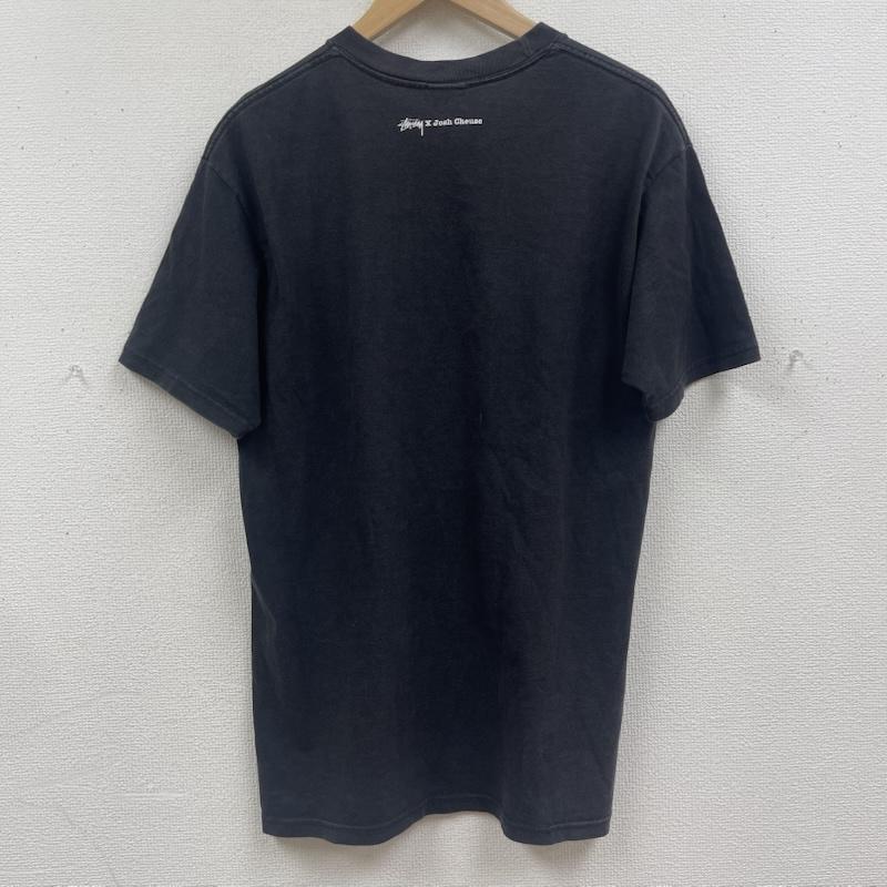 ステューシー STUSSY Tシャツ 半袖 00s メキシコ製 Josh Cheuse コラボ フォト プリント Tシャツ カットソー M 黒 / ブラック / black メンズ USED 古着 中古 50167646