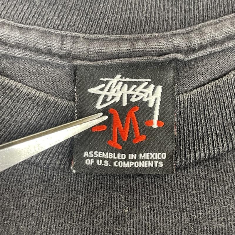 ステューシー STUSSY Tシャツ 半袖 00s メキシコ製 Josh Cheuse コラボ フォト プリント Tシャツ カットソー M 黒 / ブラック / black メンズ USED 古着 中古 50167646