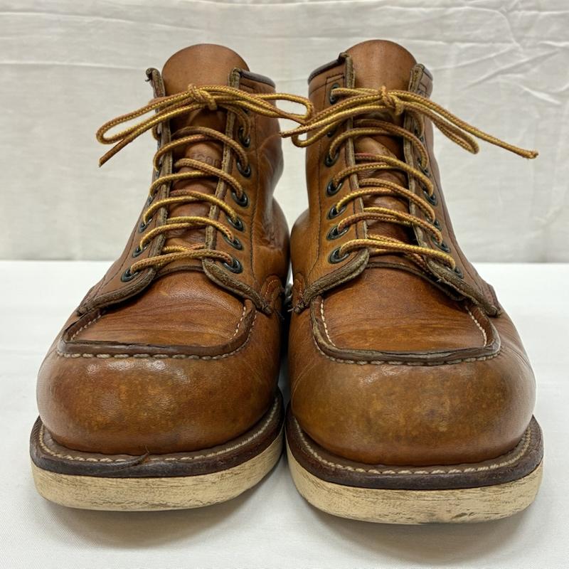 レッドウィング RED WING ブーツ ショートブーツ 90s 00s USA製 875 アイリッシュセッター モックトゥ レースアップ レザー ワーク ブーツ US：7 メンズ USED 古着 中古 50167648