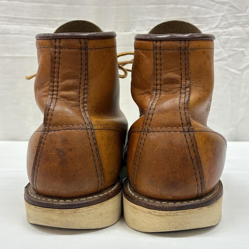 レッドウィング RED WING ブーツ ショートブーツ 90s 00s USA製 875 アイリッシュセッター モックトゥ レースアップ レザー ワーク ブーツ US：7 メンズ USED 古着 中古 50167648