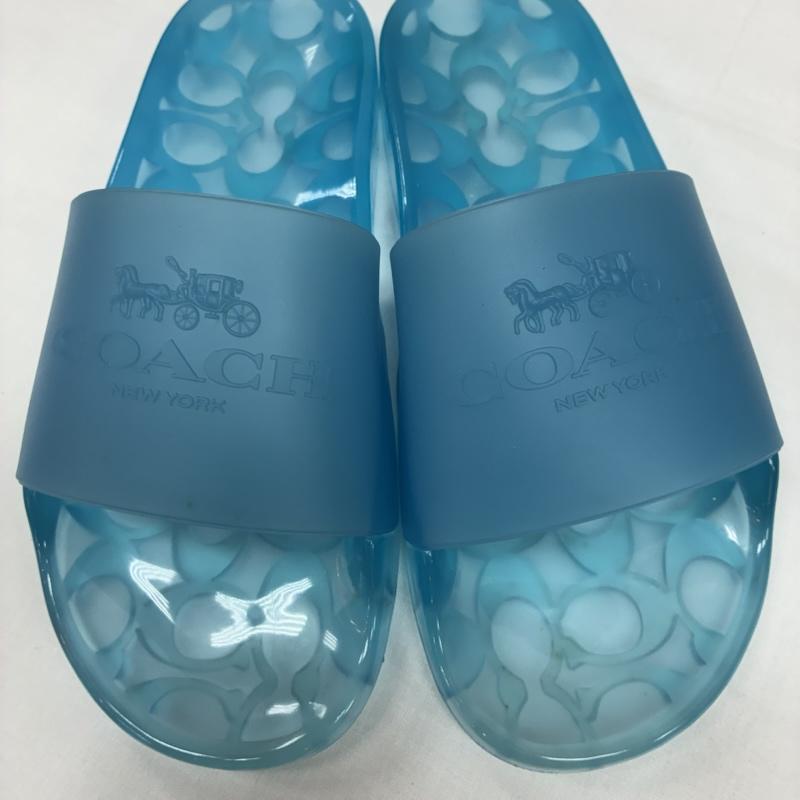 コーチ COACH サンダル サンダル ULYSSA RUBBER SLIDE クリア ラバー スライド サンダル C3068 23.0cm レディース USED 古着 中古 50167651