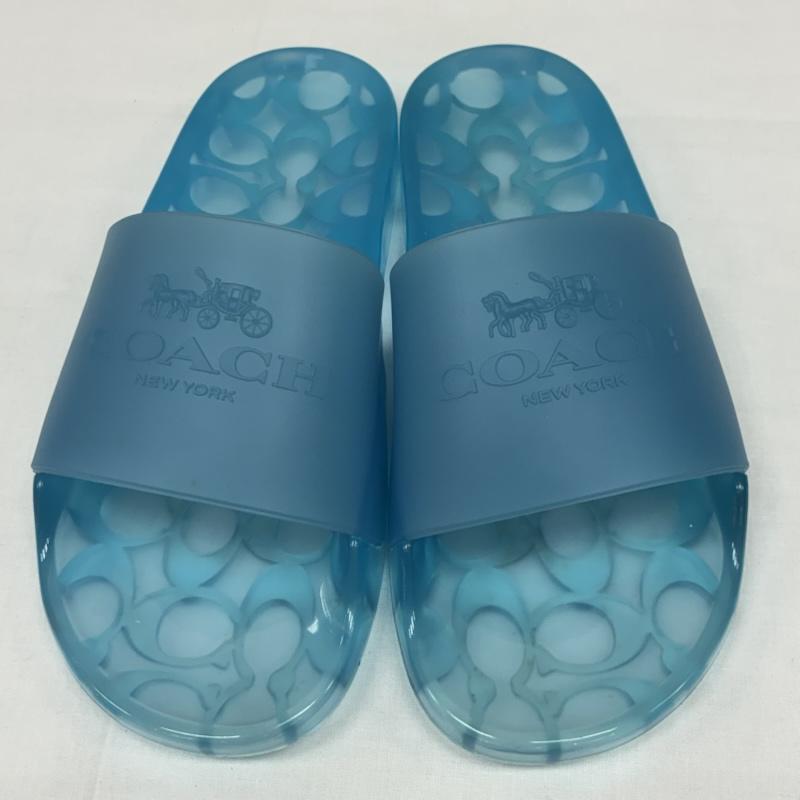 コーチ COACH サンダル サンダル ULYSSA RUBBER SLIDE クリア ラバー スライド サンダル C3068 23.0cm レディース USED 古着 中古 50167651