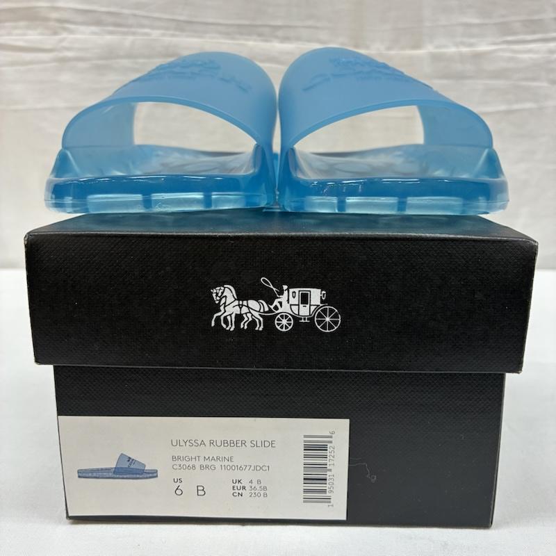 コーチ COACH サンダル サンダル ULYSSA RUBBER SLIDE クリア ラバー スライド サンダル C3068 23.0cm レディース USED 古着 中古 50167651