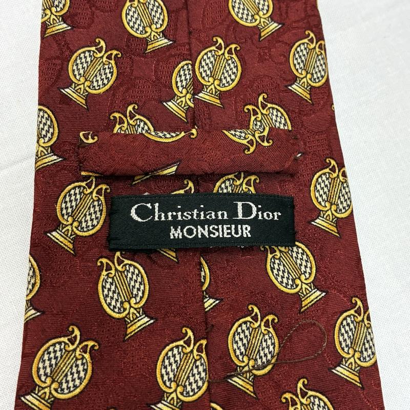 クリスチャンディオール Christian Dior ネクタイ ネクタイ MONSIEUR ライアー ハープ 総柄 シルク ネクタイ オールド ヴィンテージ - メンズ USED 古着 中古 50167654