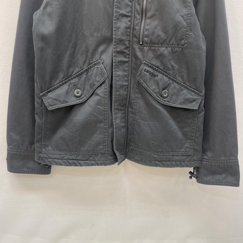 リーバイス Levi s ジャケット、上着 ジャケット、ブレザー デニム ジャケット パーカー 胸元 ジップポケット L 灰 / グレー / gray X 青 / ブルー / blue メンズ USED 古着 中古 50167655