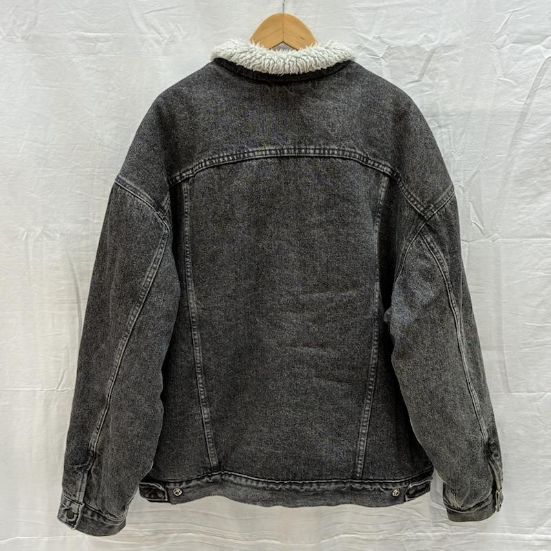 リーバイス Levi s ジャケット、上着 ジャンパー、ブルゾン 70609-4858 シェルパ ボア ブラック デニム ジャケット 90s USA製 ヴィンテージ XXL メンズ USED 古着 中古 50167662