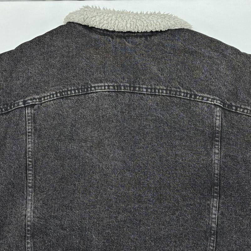 リーバイス Levi s ジャケット、上着 ジャンパー、ブルゾン 70609-4858 シェルパ ボア ブラック デニム ジャケット 90s USA製 ヴィンテージ XXL メンズ USED 古着 中古 50167662