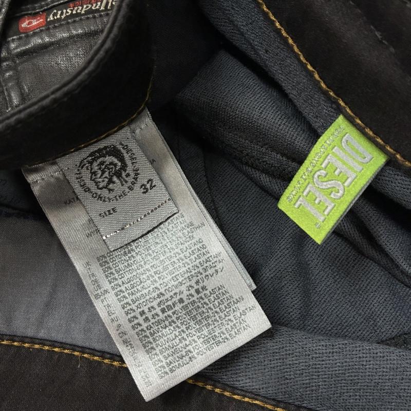 ディーゼル DIESEL パンツ デニム、ジーンズ JOGG JEANS KROOLEY-NE 0849R ストレッチ ブラック コーティング ジョグ ジーンズ 32インチ メンズ USED 古着 中古 50167664