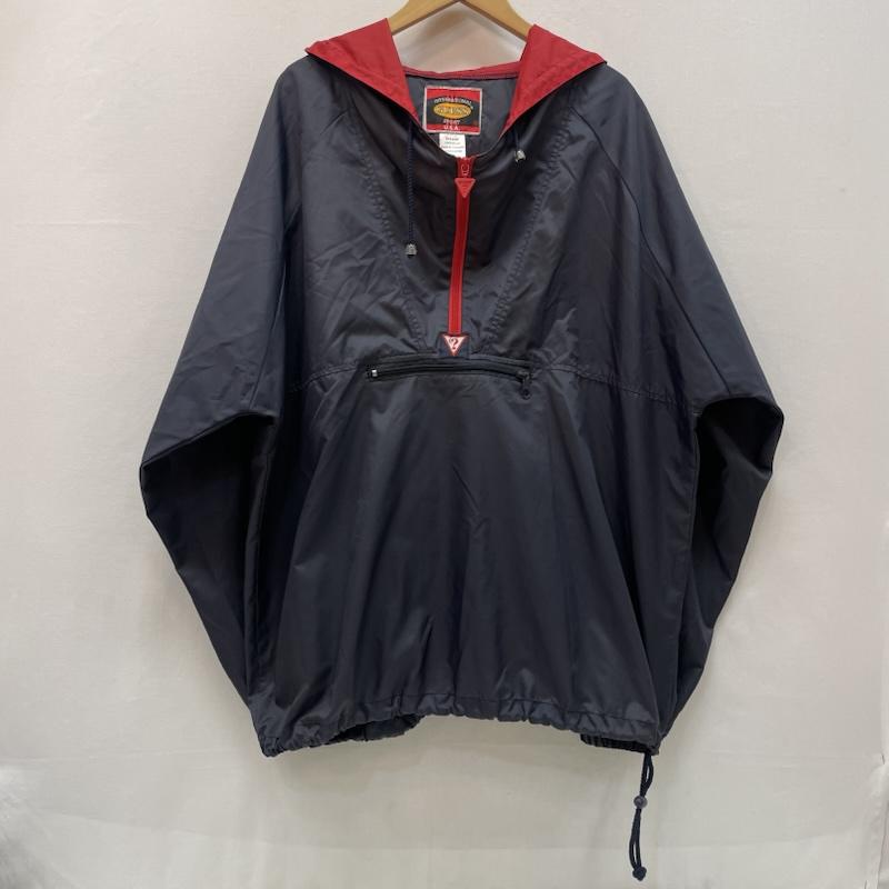 ゲス Guess ジャケット、上着 ジャケット、ブレザー 90s USA製 ゲス スポーツ ナイロン プルオーバー アノラック ジャケット XL 紺 / ネイビー / navy X 赤 / レッド / red メンズ USED 古着 中古 50167665