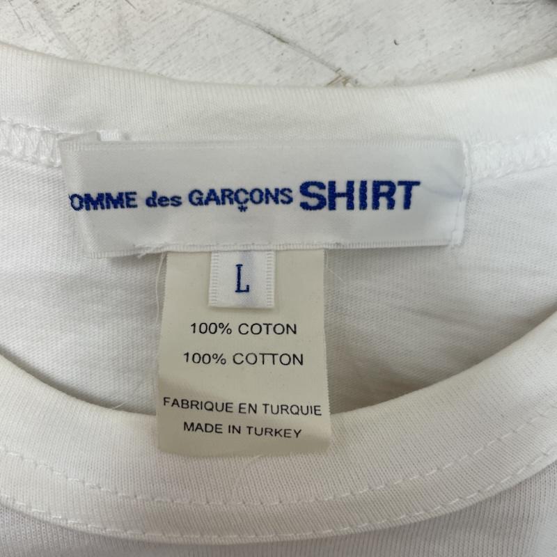 コムデギャルソン COMME des GARCONS Tシャツ 半袖 グラフィック プリント tシャツ ヘンリク トマシェフスキ L 白 / ホワイト / white X 黒 / ブラック / black メンズ USED 古着 中古 50167667