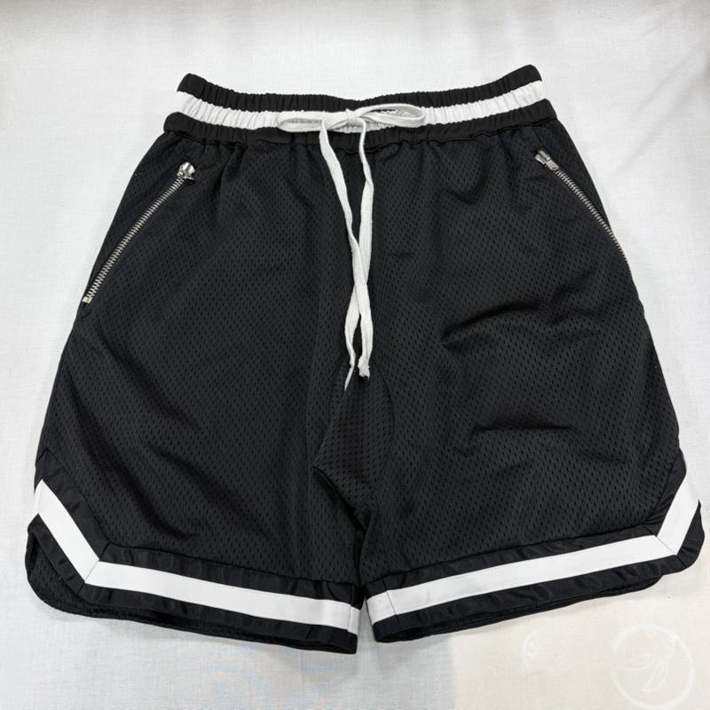 サプール SAPEUR パンツ ショートパンツ メッシュ バスケットボール ショーツ ハーフパンツ ストリート L 無地 黒 / ブラック / black X 白 / ホワイト / white メンズ USED 古着 中古 50167671
