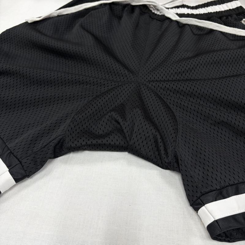 サプール SAPEUR パンツ ショートパンツ メッシュ バスケットボール ショーツ ハーフパンツ ストリート L 無地 黒 / ブラック / black X 白 / ホワイト / white メンズ USED 古着 中古 50167671