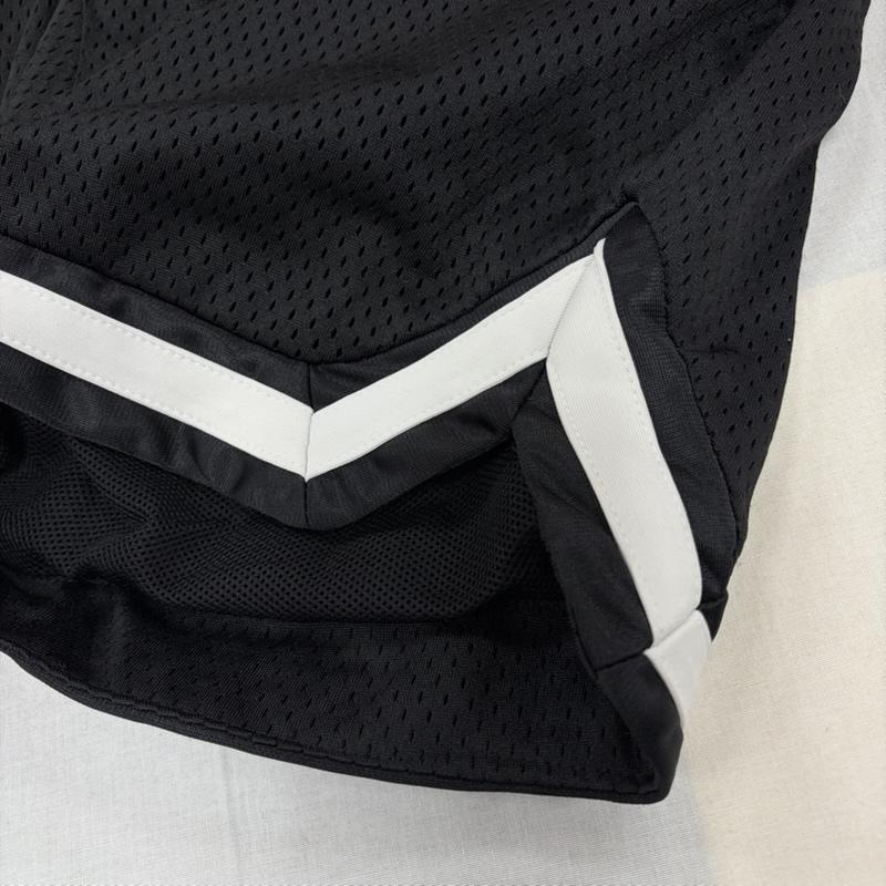 サプール SAPEUR パンツ ショートパンツ メッシュ バスケットボール ショーツ ハーフパンツ ストリート L 無地 黒 / ブラック / black X 白 / ホワイト / white メンズ USED 古着 中古 50167671