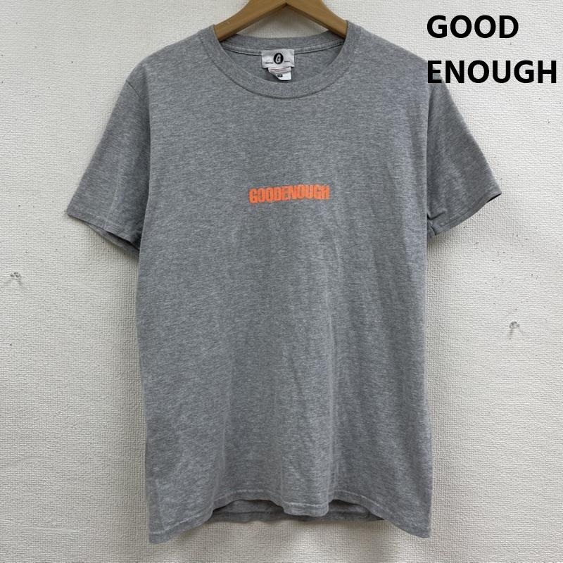 グッドイナフ GOODENOUGH Tシャツ 半袖 FRUIT OF THE LOOM コラボ フロントロゴ プリント Tシャツ M 灰 / グレー / gray メンズ USED 古着 中古 50167673