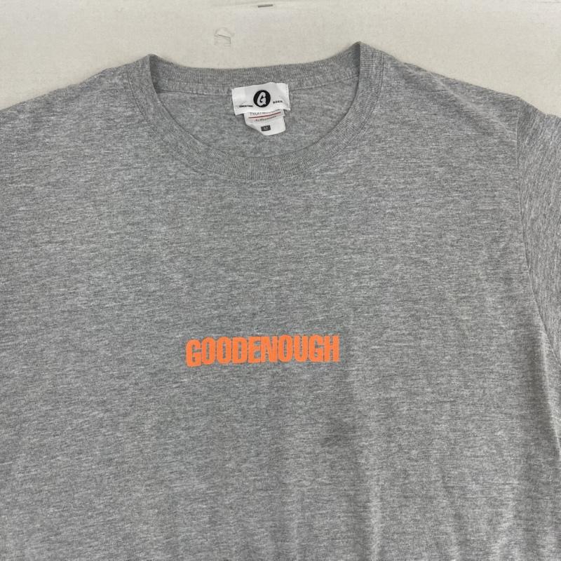 グッドイナフ GOODENOUGH Tシャツ 半袖 FRUIT OF THE LOOM コラボ フロントロゴ プリント Tシャツ M 灰 / グレー / gray メンズ USED 古着 中古 50167673