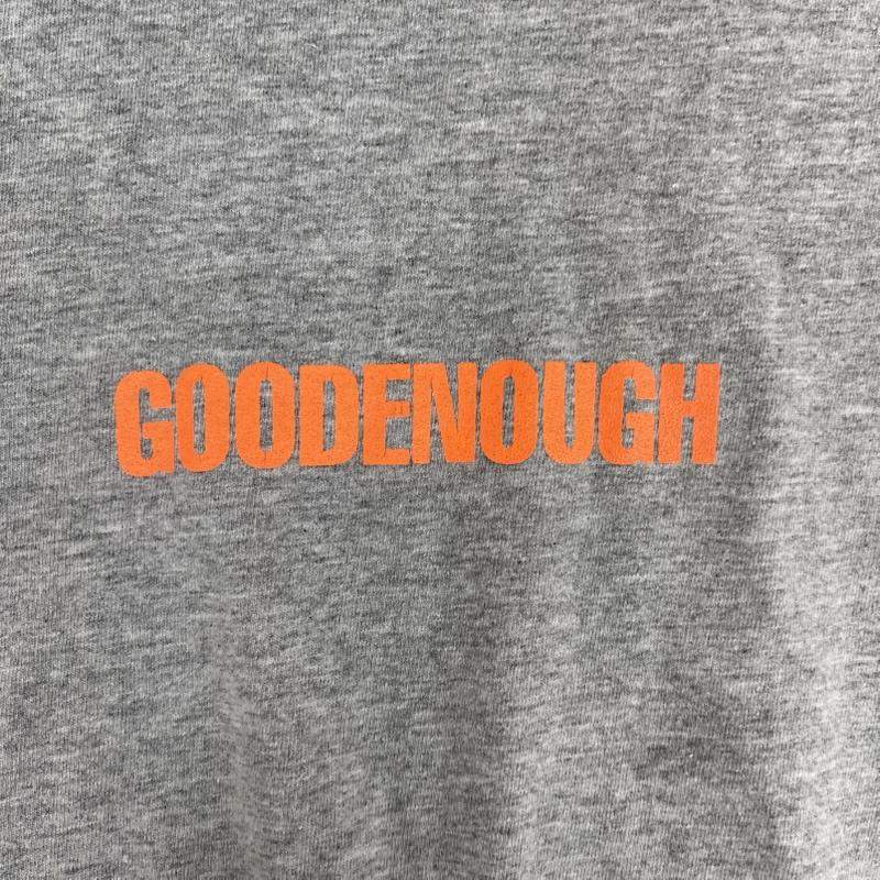 グッドイナフ GOODENOUGH Tシャツ 半袖 FRUIT OF THE LOOM コラボ フロントロゴ プリント Tシャツ M 灰 / グレー / gray メンズ USED 古着 中古 50167673
