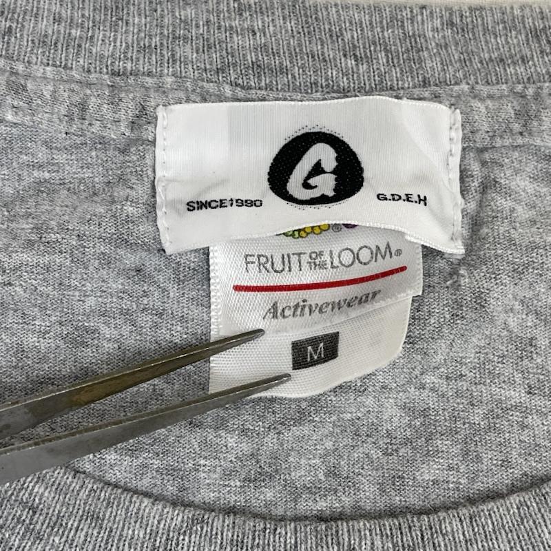 グッドイナフ GOODENOUGH Tシャツ 半袖 FRUIT OF THE LOOM コラボ フロントロゴ プリント Tシャツ M 灰 / グレー / gray メンズ USED 古着 中古 50167673