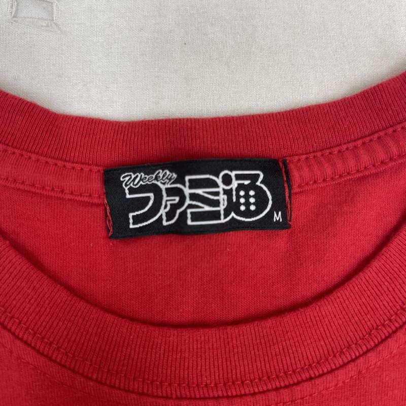 古着 USED Tシャツ 半袖 週刊ファミ通 ロゴ プリント Tシャツ カットソー 赤 / レッド / red メンズ USED 古着 中古 50167674