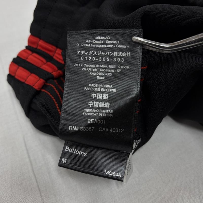ワイスリー Y-3 パンツ ショートパンツ サイドランバギーショーツ ハーフ トラックパンツ ロゴ プリント Yohji Yamamoto ヨウジヤマモト adidas M ロゴ、文字 X プリント 黒 / ブラック / black X 赤 / レッド / red メンズ USED 古着 中古 50167675